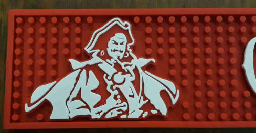 Captain Morgan bar mat / wetstop PVC hedgehog