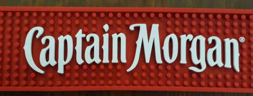 Captain Morgan bar mat / wetstop PVC hedgehog