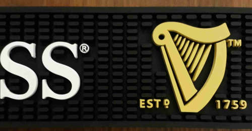 Guinness bar mat / wetstop PVC hedgehog