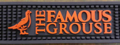 Famous Grouse bar mat / wetstop PVC hedgehog