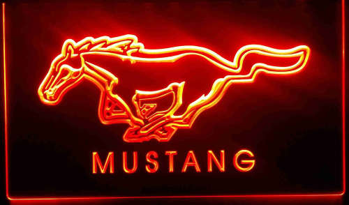Mustang neon sign