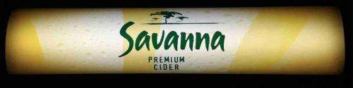Savanna Premium Cider pub,bar, man cave,  advert light box . LED.