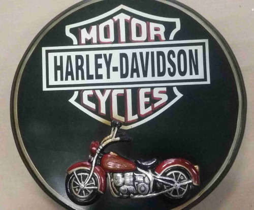 Harley Davidson wooden key cabinet
