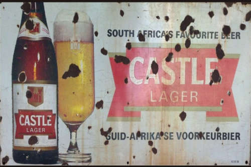Castle Lager BIG, Distressed vintage style metal sign. 68 x 43cm