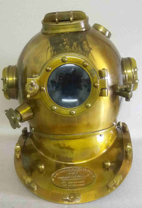 Nautical divers helmet.