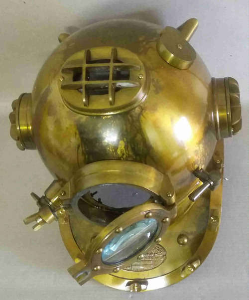 Nautical divers helmet.