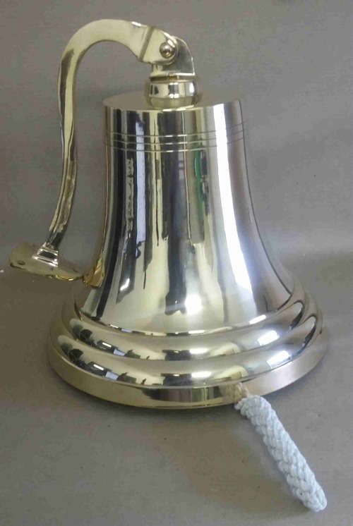 Ship bell/Church bell 38cm diameter solid brass, heavy and loud.