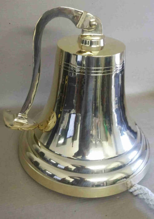 Ship bell/Church bell 38cm diameter solid brass, heavy and loud.