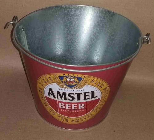 Amstel metal ice bucket.