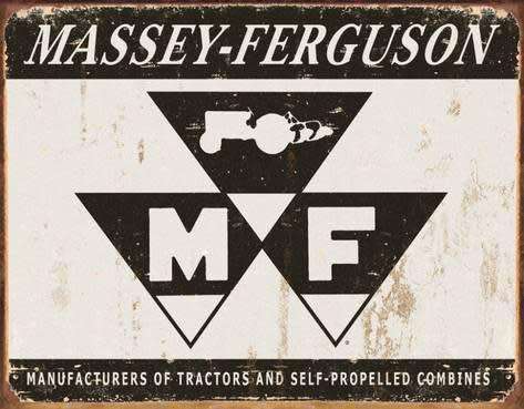 Massey Ferguson Tractors Metal Sign.