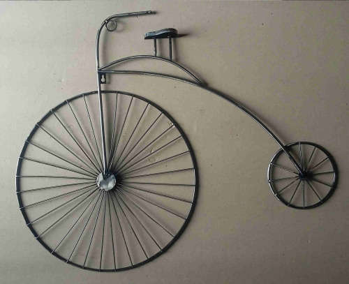 Garden iron wall decor  Penny Farthing bicycle