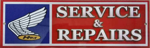 H-M Service & Repaires Aluminium sign From UK