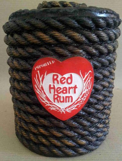 Red Heart ice bucket.