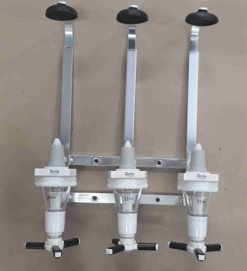 Optic Triple, Three units spirit dispenser. Asized Commercial quality bw1