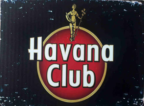 Havana Club metal sign.