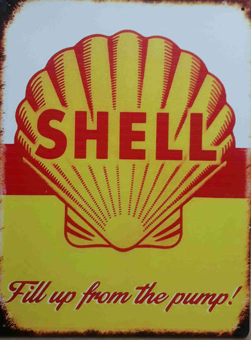 Motor oil, garage metal sign