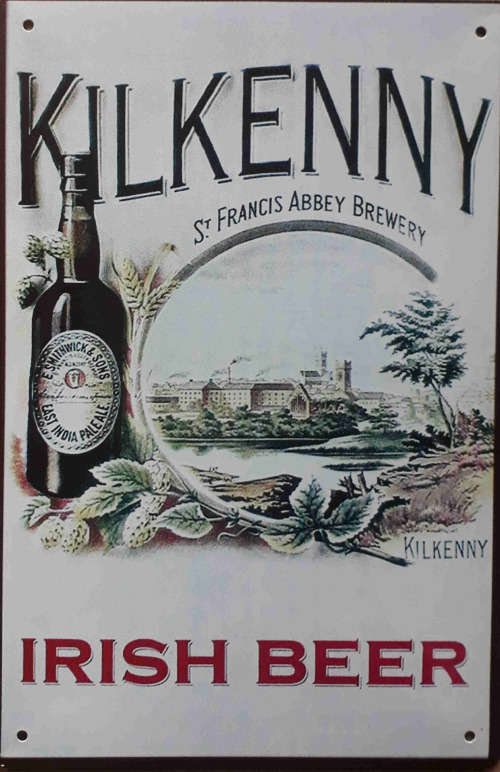 Kilkenny beer metal sign