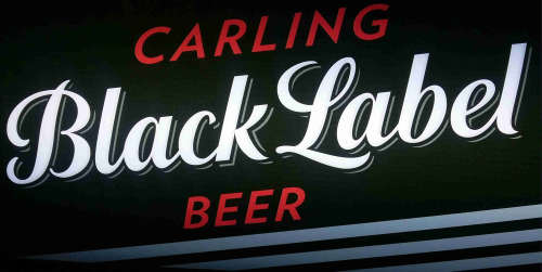 Carling Black Label pub,bar, man cave,  advert light box . LED.