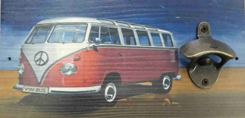Combi, Advert board with bottle cap opener. Wall mounted
