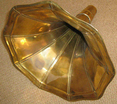 Gramophone brass horn