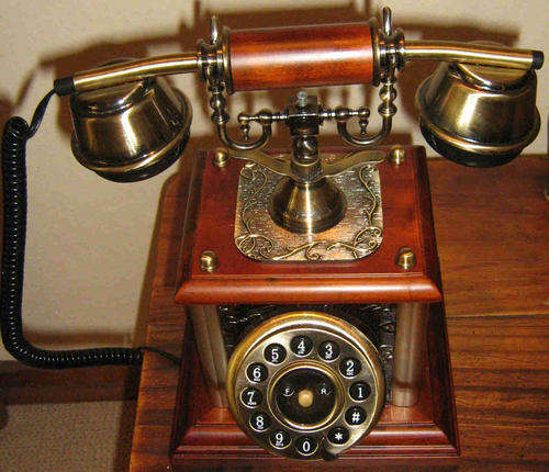 Vintage style telephone which is functional.