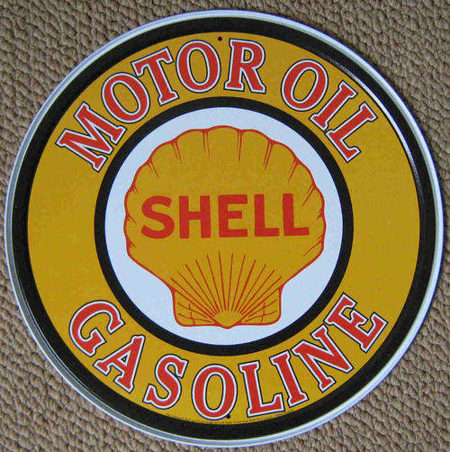 Shell  oil/gasoline vintage style metal sign