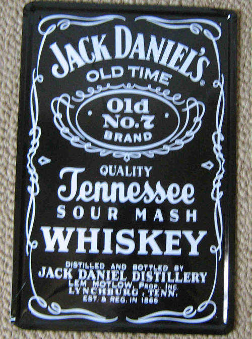 Jack Daniel old number seven metal sign