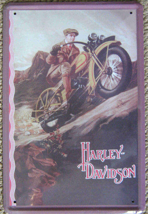 Harley Davidson vintage style metal sign                                                     mt24.
