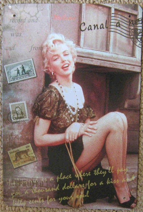Marilyn Monroe vintage style metal sign                   mt28