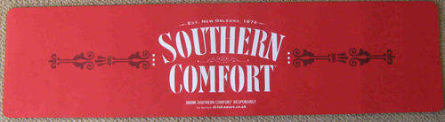 Southern Comfort bar runner.