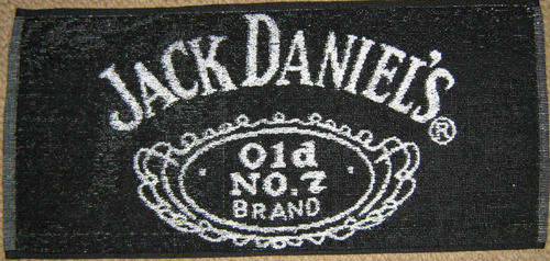 Jack Daniel's bar towel.