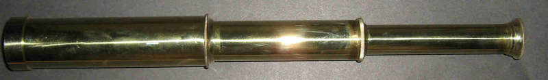 Nautical brass pocket telescope