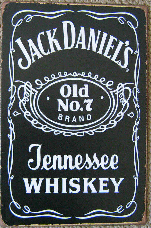 Jack Daniel's vintage style distressed metal sign                                      mt1