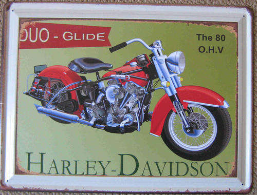 Harley Davidson vintage style metal sign.                                                 mt24
