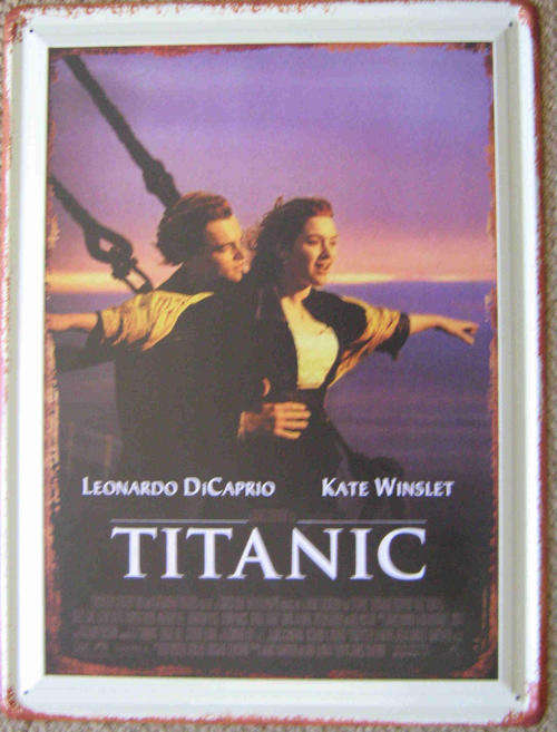 Titanic movie vintage style metal sign                                                     mt28