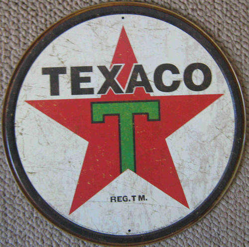 Texaco 1936 vintage style metal sign
