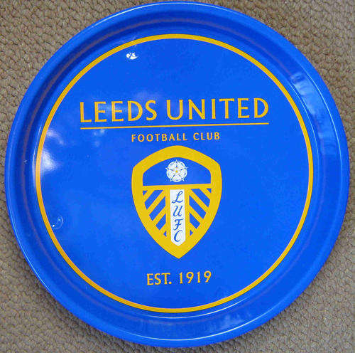 Leeds United football club metal tray                                     bw8