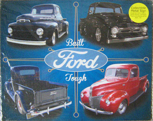 Ford F-100 truck metal sign