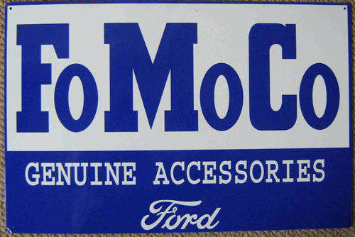 Ford FoMoCo Genuine Accessories metal sign                                       mt20