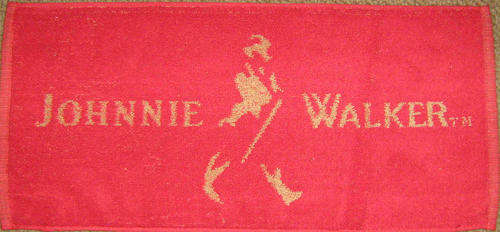 Bar towel. Johnnie Walker whisky