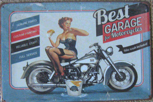 Best garage vintage style metal sign                                                         mt25