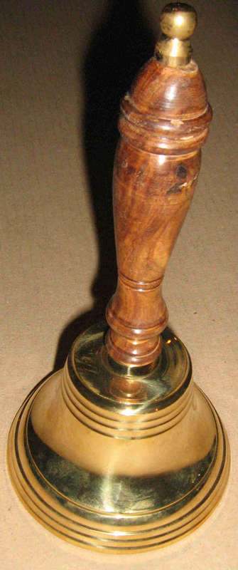 Hand/school bell solid brass