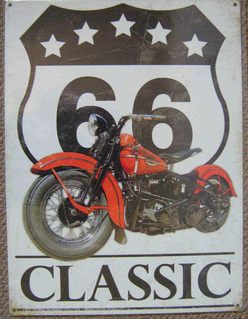 Classic 66 metal sign