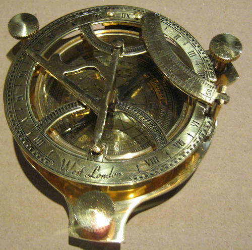 sundial compass brass