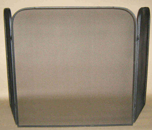 Fireplace screen 3 panels wrought iron