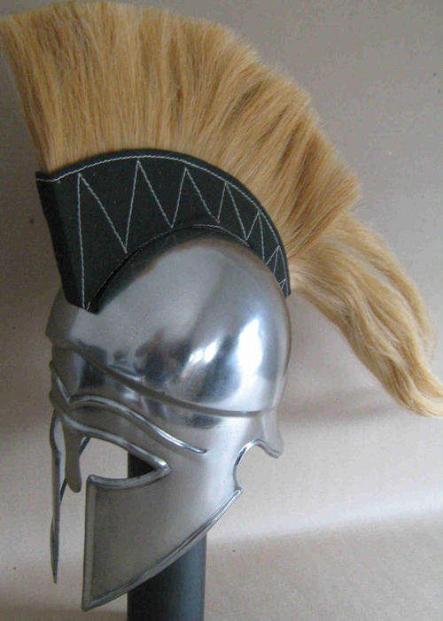 Corinthian Helmet. Greek Helmet. Full size. Metal                bd8