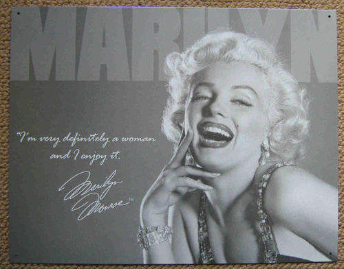 Marilyn Monroe vintage / retro style  metal sign                                           mt28