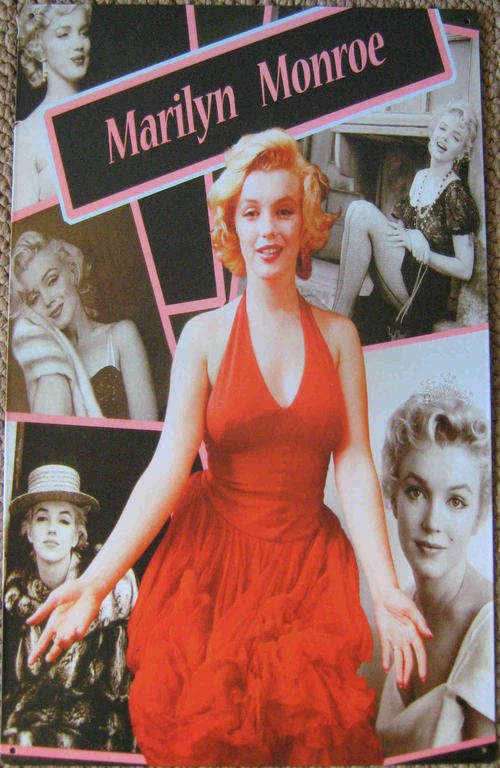 marilyn  Monroe collage metal sign                                                              mt28