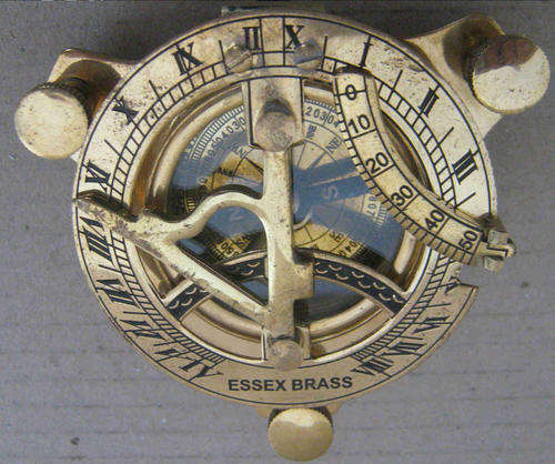 sundial compass brass