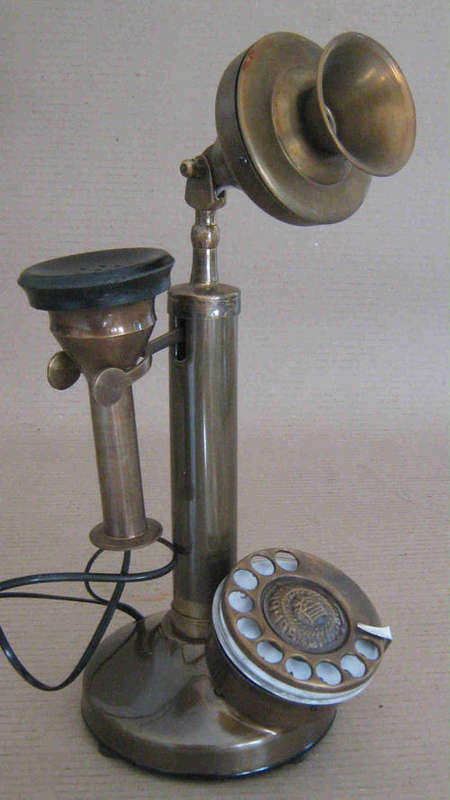 Stick telephone.